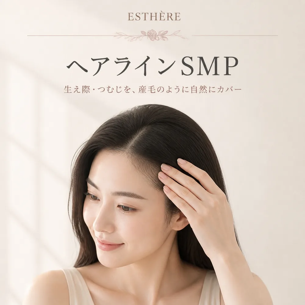 ヘアラインSMP 生え際・つむじを産毛のように自然にカバー — エステールエステ